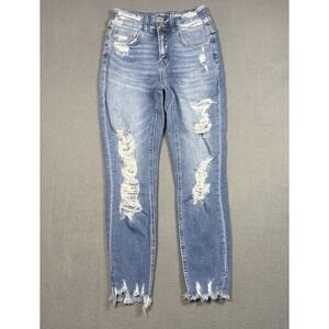 Bridge By GLY Jeans Size 26 (25x25) Highrise Ankle Skinny Distressed Stretch